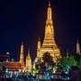 Golden-colored temple image from Bangkok, Thailand