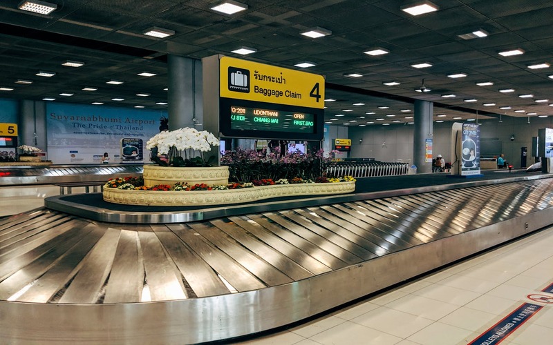 Luggage Conveyor Inside Thailand Airport