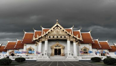 Marble Temple in Bangkok Thailand