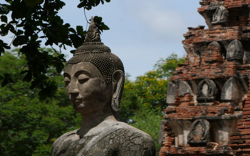 Statue in an Asian Temple